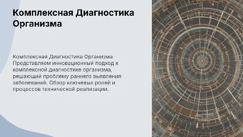 Комплексная Диагностика Организма: Техническая Презентация