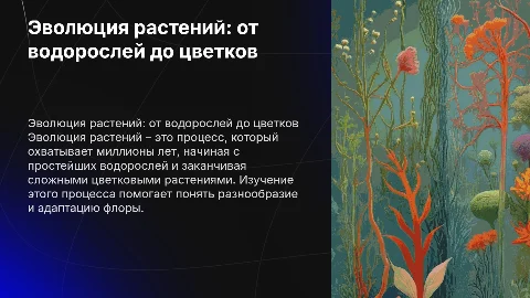 Эволюция растений