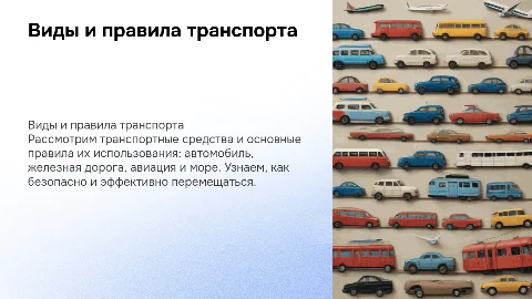 Виды общественного транспорта и правила передвижения