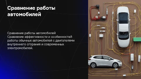 Сравнение работы обычных и электромобилей