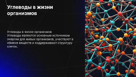 Углеводы и их роль в живых организмах