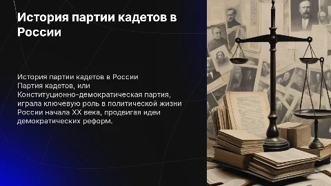 партия кадетов