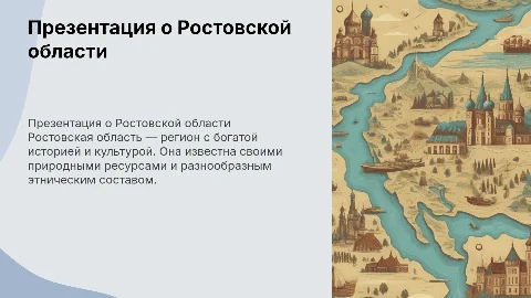 Презентация по Ростовской области: ЭГП, традиции и экономика
