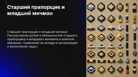 старший прапорщик и младший мичман