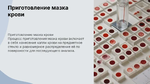 Приготовление мазка крови