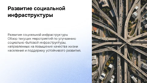 Статус реализации мероприятий по развитию инфраструктуры