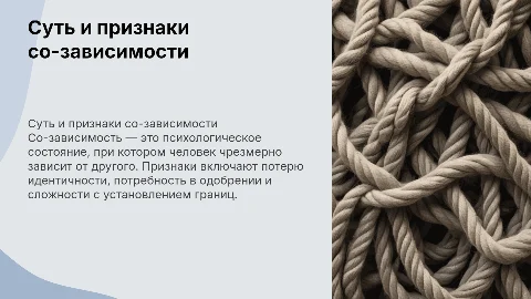 В чем суть и каковы признаки феномена со-зависимости