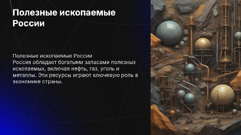 Полезные ископаемые россии