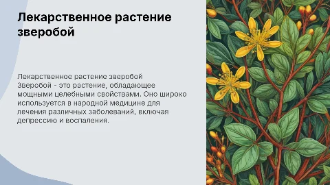 лекарстенное растение зверобой