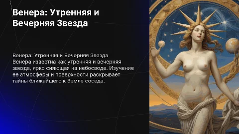 Венера утренняя и вечерняя звезда. Исследование Венеры