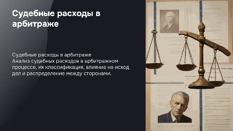 судебные расходы в арбитражном процессе