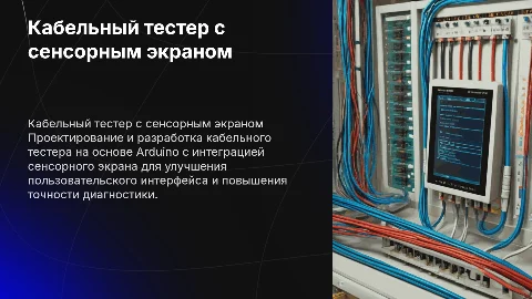 Разработка кабельного тестера с сенсорным экраном на базе Arduino