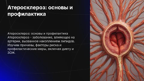 Атеросклероз: причины, факторы риска и профилактика