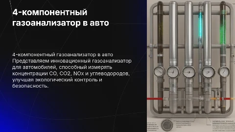 4х компонентный газоанализатор в автомобиле