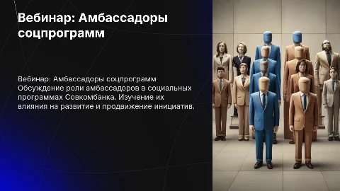 Амбассадоры социальных программ в Совкомбанке