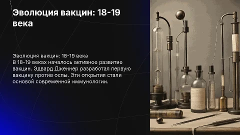 развитие вакцины 18-19 век