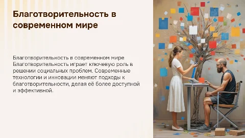 Благотворительность в современном мире
