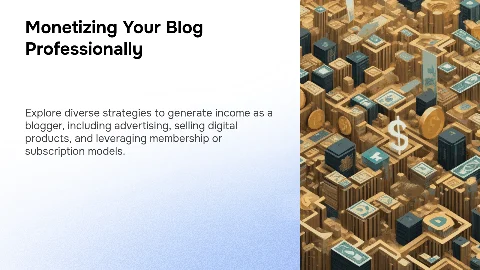 Презентация: Earn Money as a Professional Blogger: Strategies for