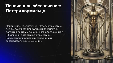Современное состояние пенсионного обеспечения в РФ