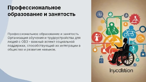 Организация профессионального образования для лиц с ОВЗ
