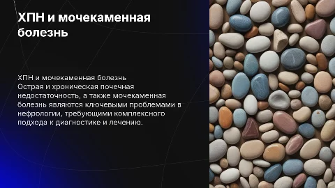 Почки: хпн и мочекаменная болезни
