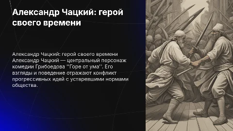 александр чацкий презентация