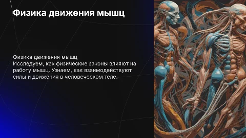 Физика движения как работают мышцы