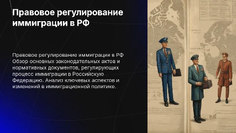 Правовое регулирование иммиграции в Российской Федерацию/