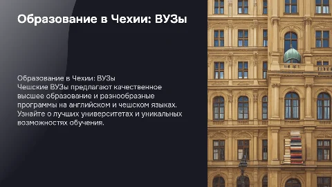 Чешские ВУЗы