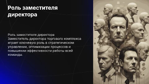 Как я вижу роль заместителя директора торгового комплекса
