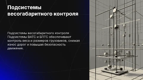 Подсистемы весогабаритного контроля и система Платон