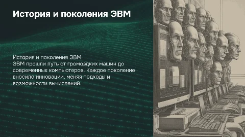 История развития ЭВМ. Поколения ЭВМ