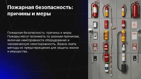 Пожарная безопасность: причины и меры предотвращения