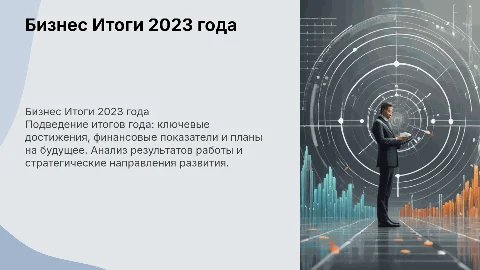 Бизнес презентация Итоги года