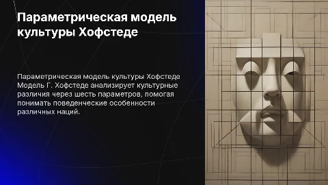 Параметрическая модель культуры Г. Хофстеде