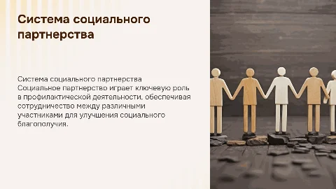 Система социального партнерства в профилактической деятельности
