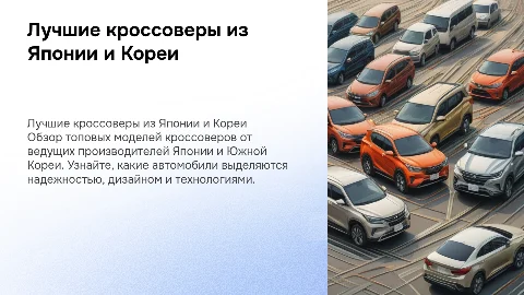 Список лучших кроссоверов из Японии и Южной Кореи