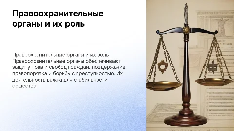 Правоохранительные органы и их функции