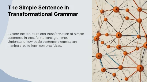 The Simple Sentence in Transformational Grammar: примеры