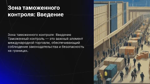 зона таможенного контроля