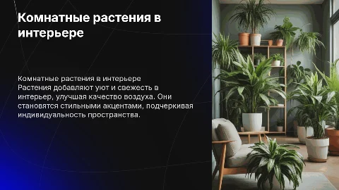 комнатные растения в интерьере квартиры