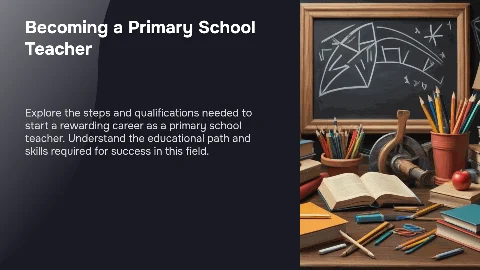 How to Become a Primary School Teacher