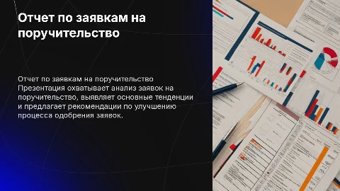 Отчет по заявкам на предоставление поручительства