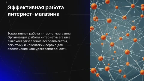 Организация работы интернет-магазина