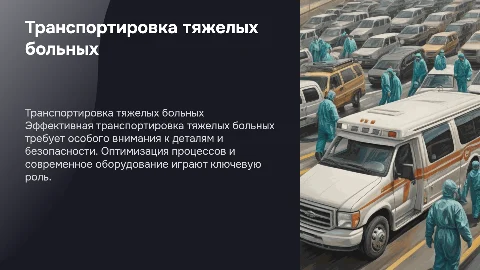Транспортировка тяжелых больных
