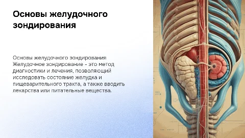 желудочное зондирование
