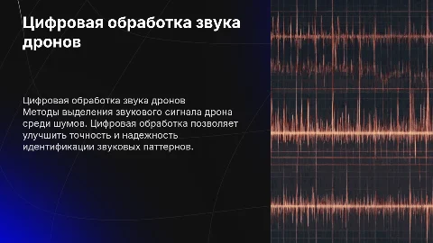 Выделение сигнала дронов на фоне шумовой помехи