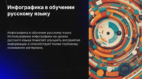 Инфографика на уроках русского языка в начальной школе