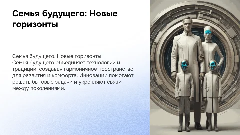 презентация семьи будущего