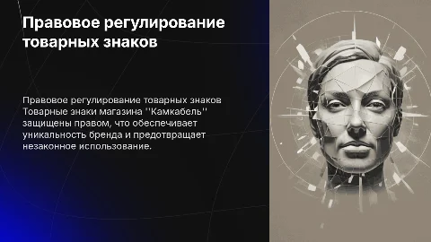 правовое регулирование товарных знаков магазина камкабель